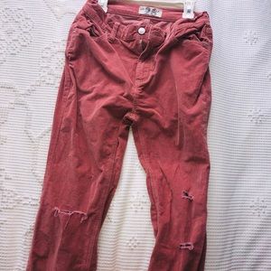 We The Free salmon colored ripped jeans